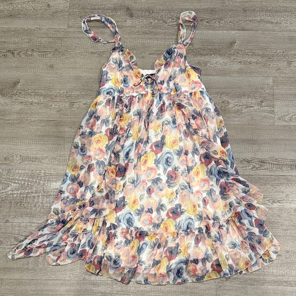 Abercrombie & Fitch Floral Mini Dress - Multicolor